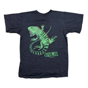 Iguana Lizard 🦎 Cozumel Mexico vintage tee